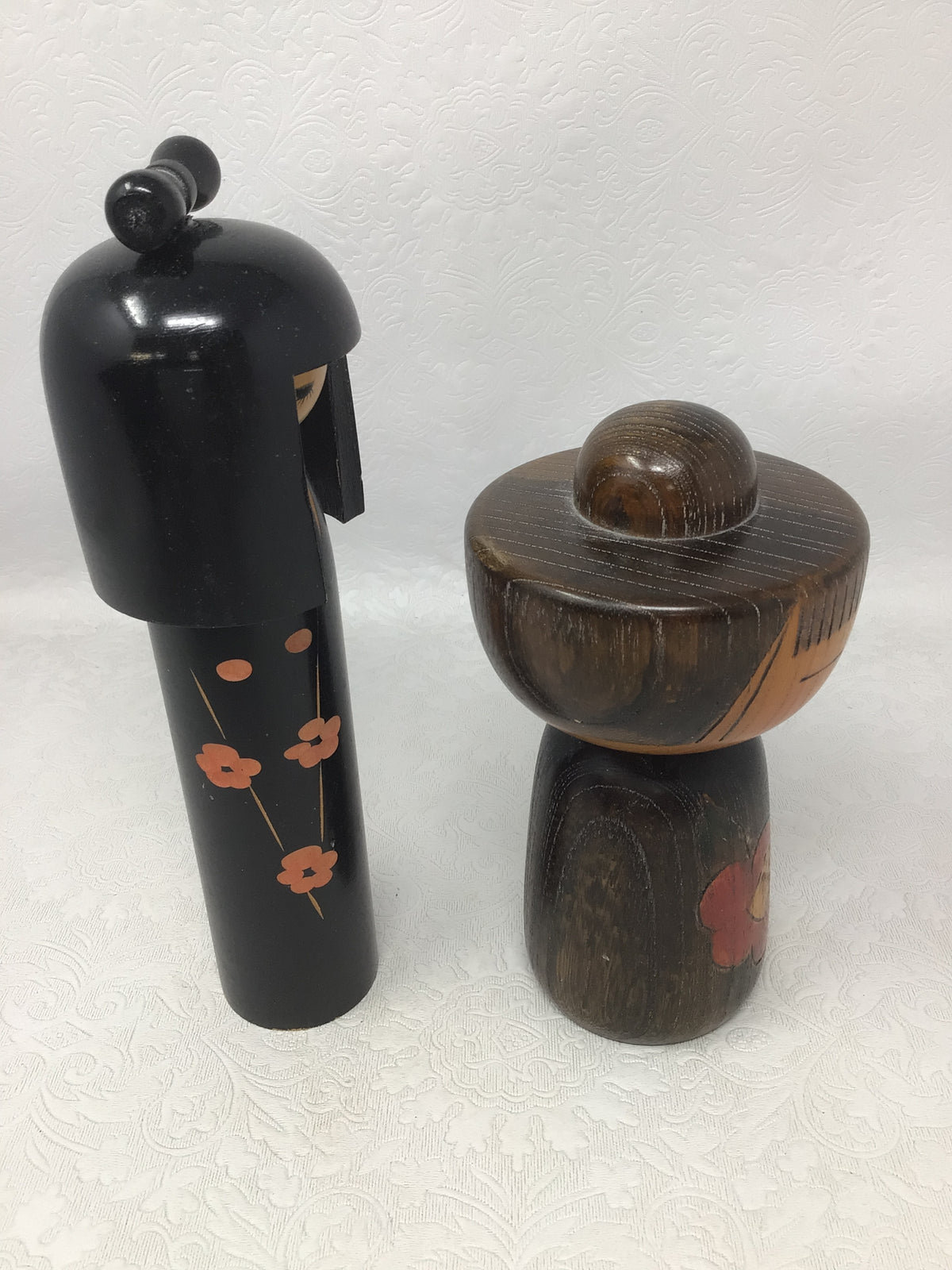 Set Of 2 Vintage Kokeshi Dolls