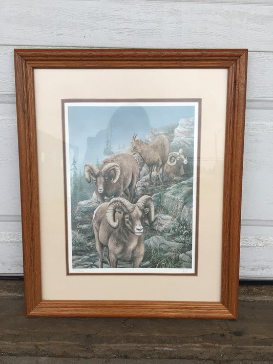 “Mountain Goats” Numbered Print by Herbert Pikl
