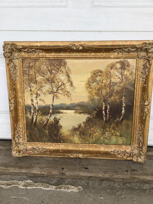 Framed Peter Cox Oil Painting