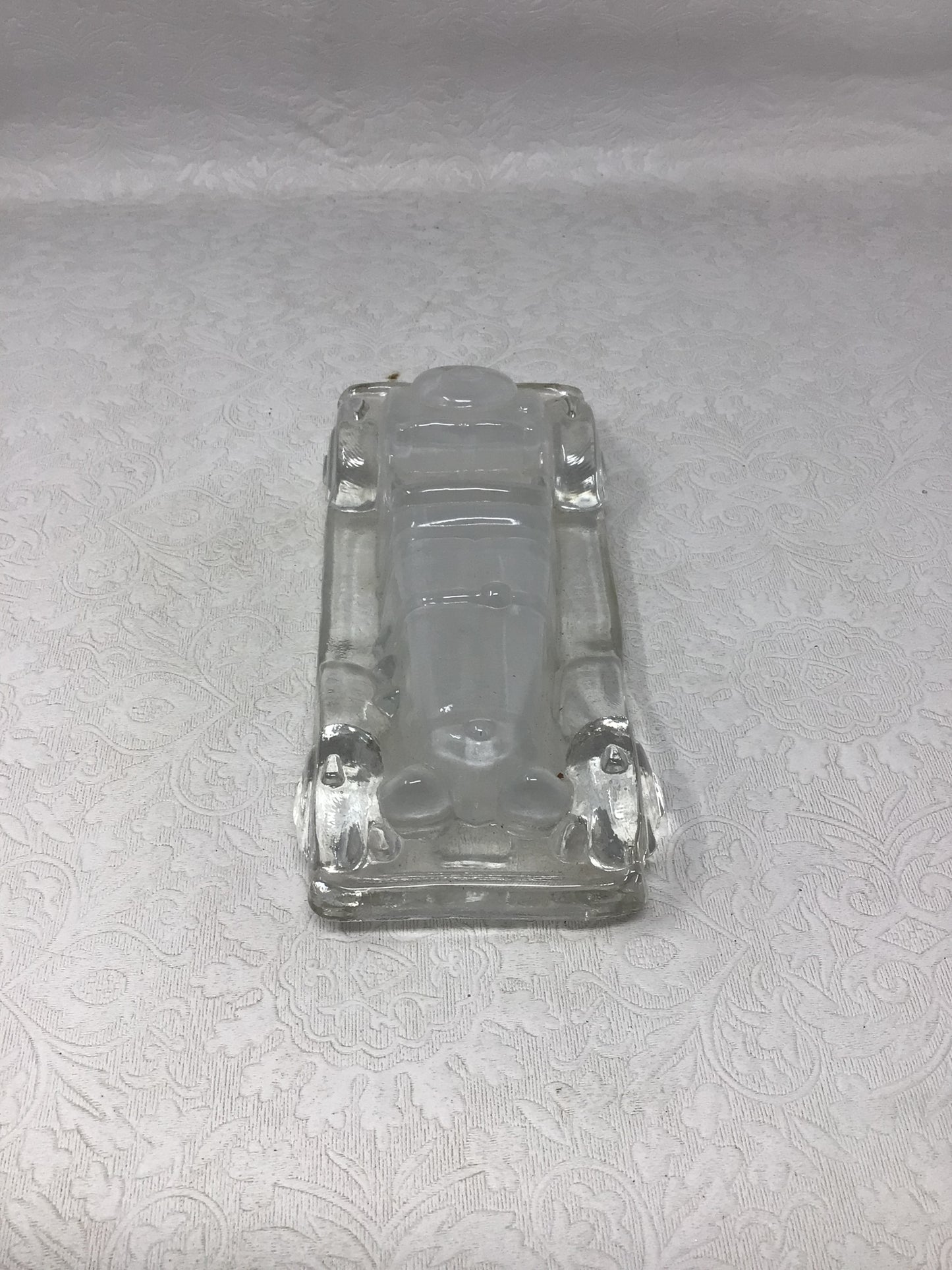 Vintage Crystal Pressed Glass Car