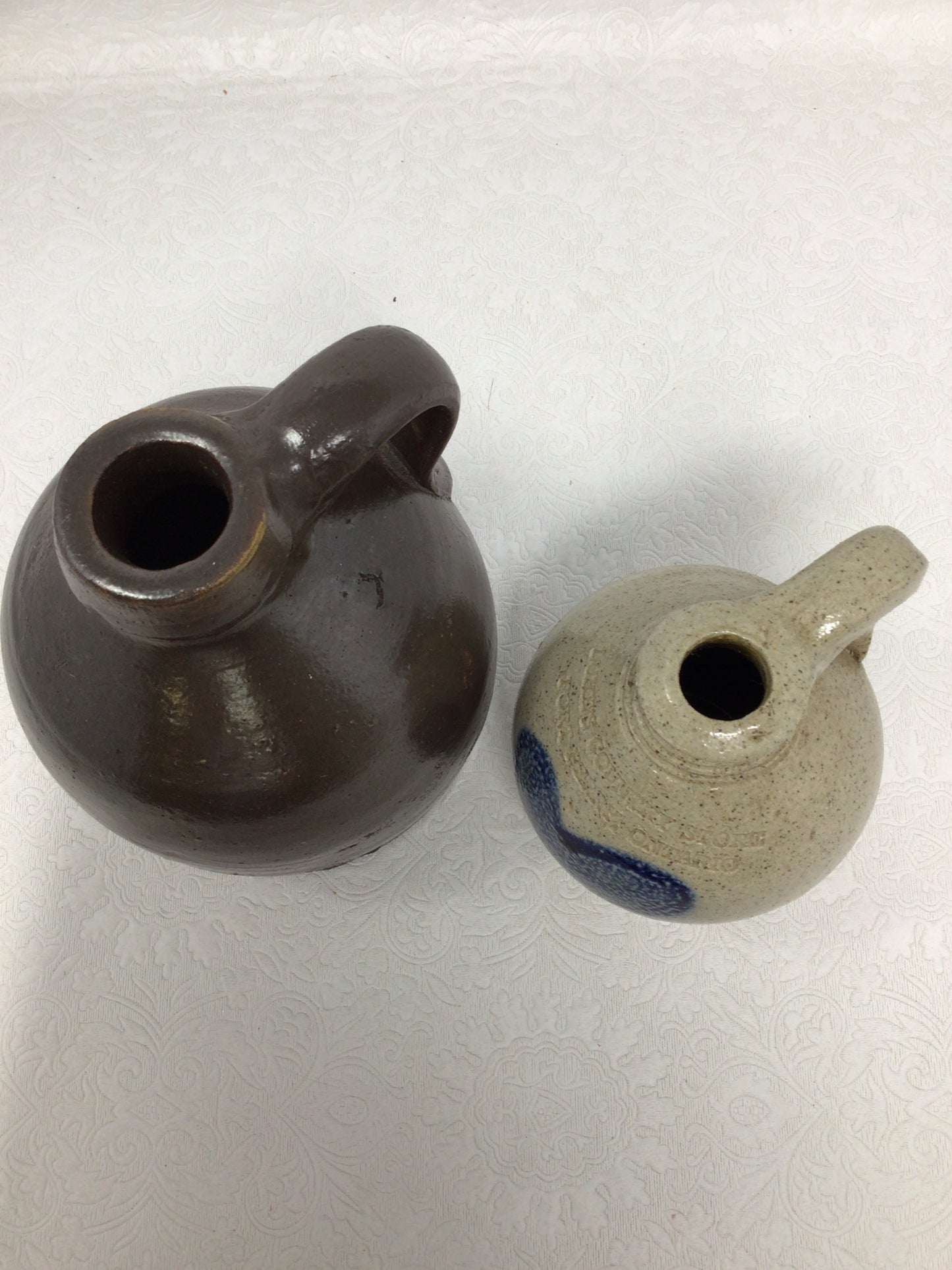 Set of Two Stoneware Jugs