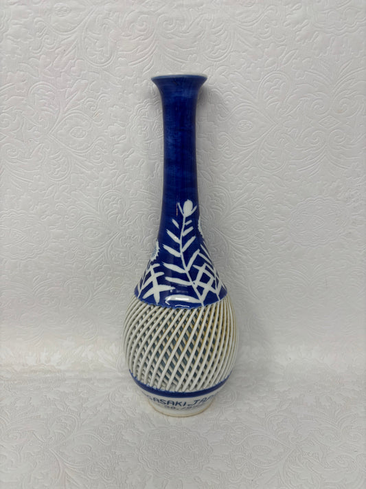 Blue and White Arita Hasami Signed Porcelain Vase