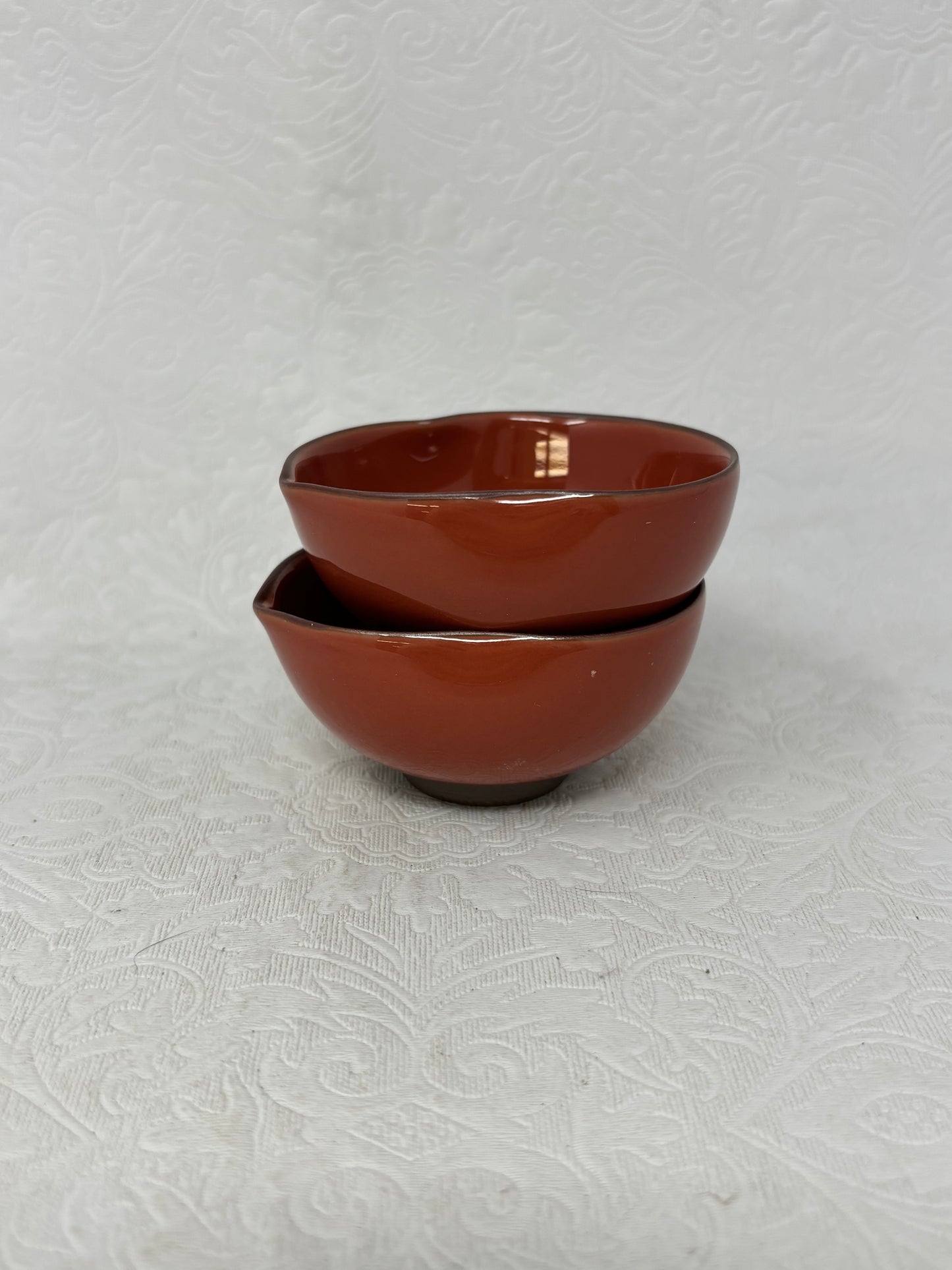 Red Lacquered Katakuchi Mini Japanese Dishes