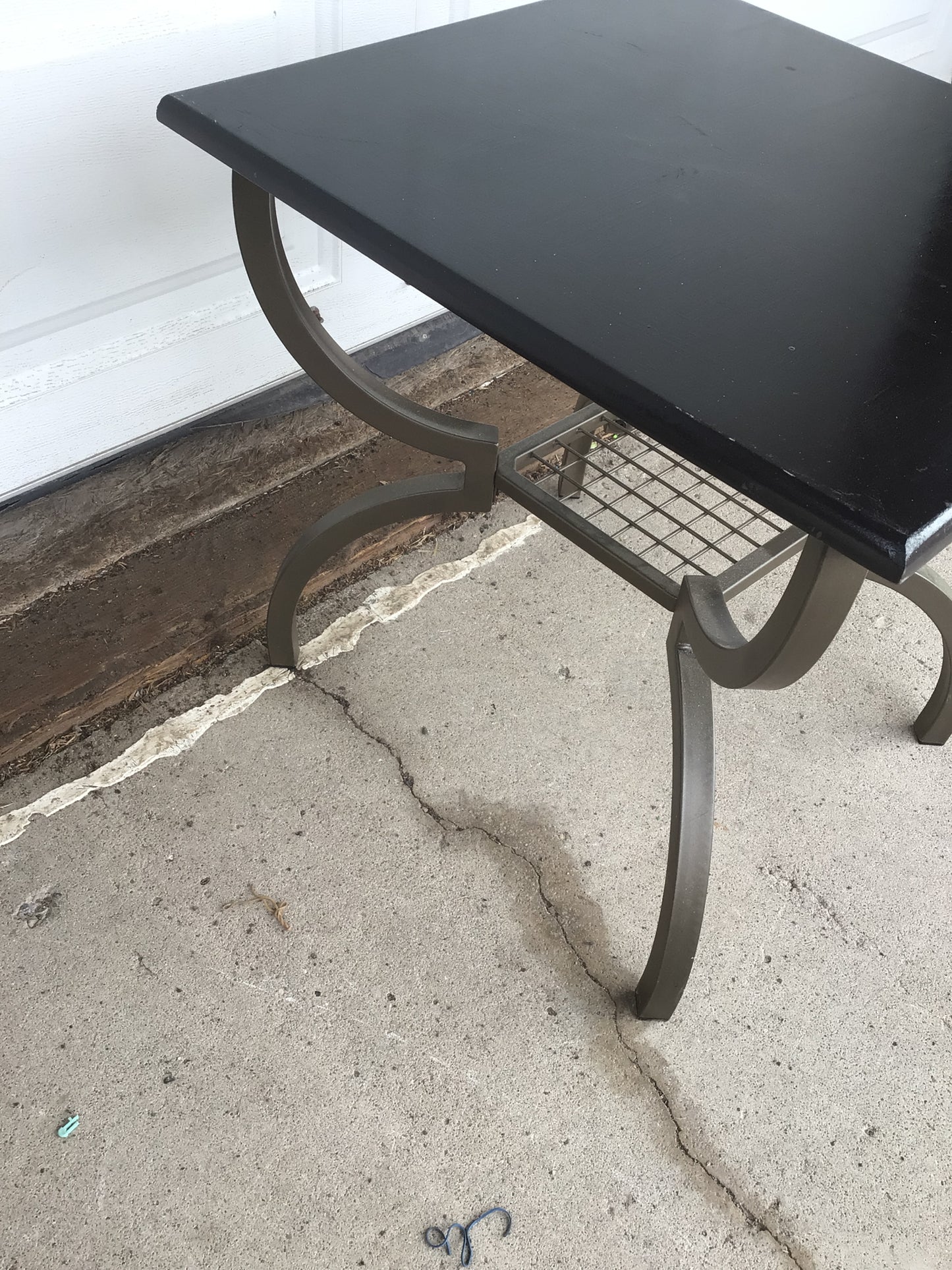 Square Curved Leg End Table