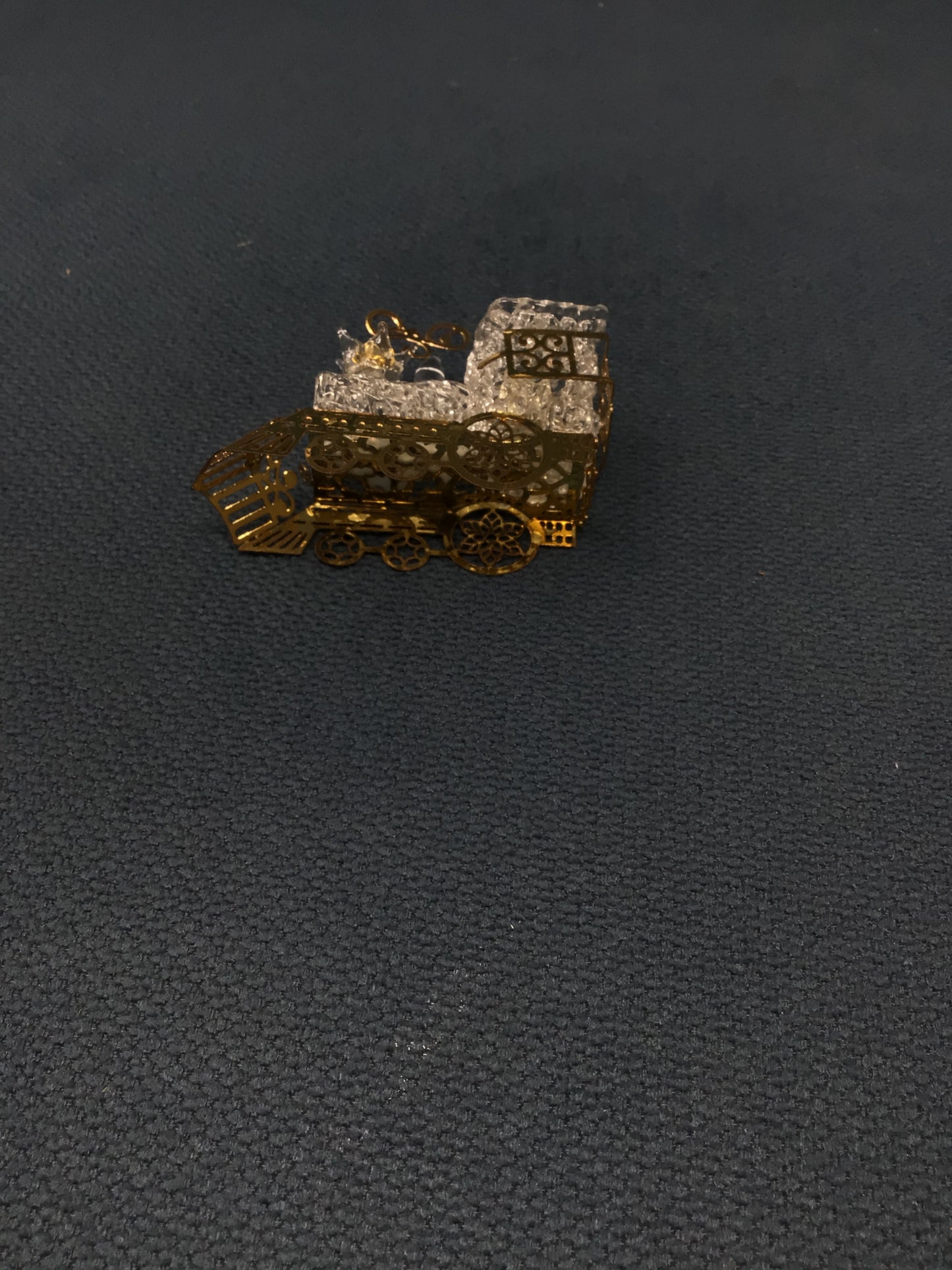 Minature Blown Glass Train