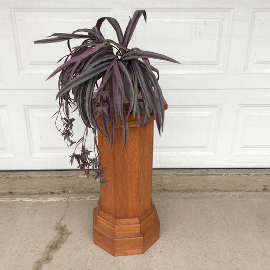 Wooden Pedestal Plant Stand