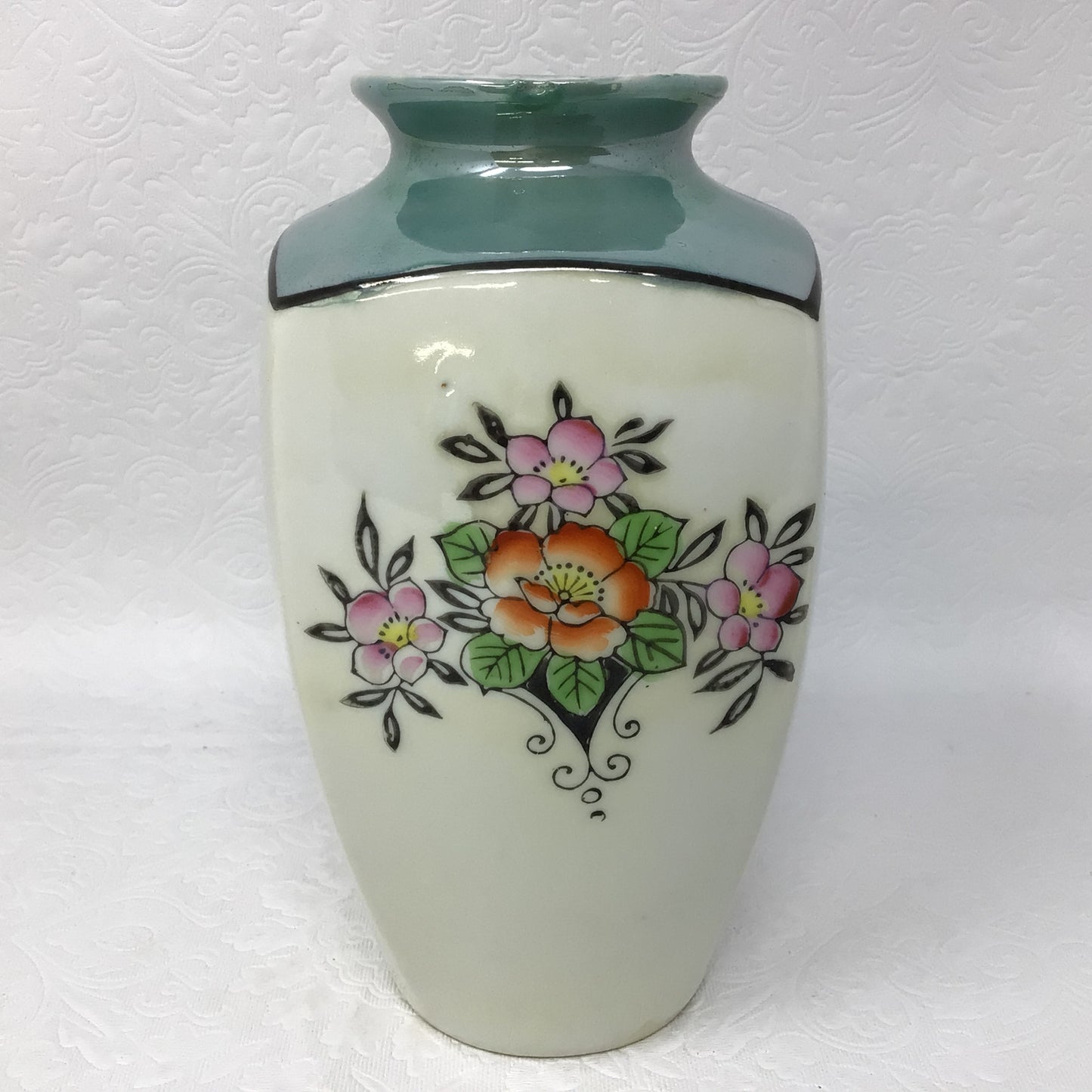 Vintage Hand Painted Japanese Vase