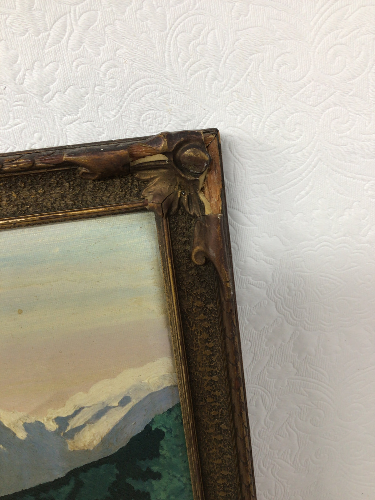 Vintage Landscape Painting by Edith Muttal