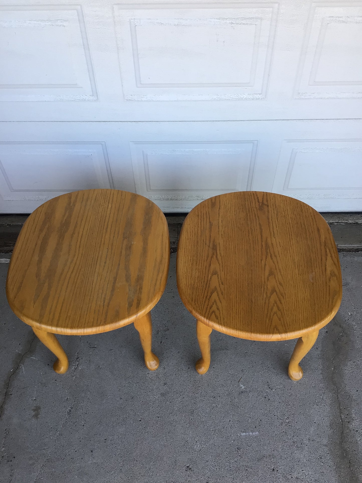 Oval End Table