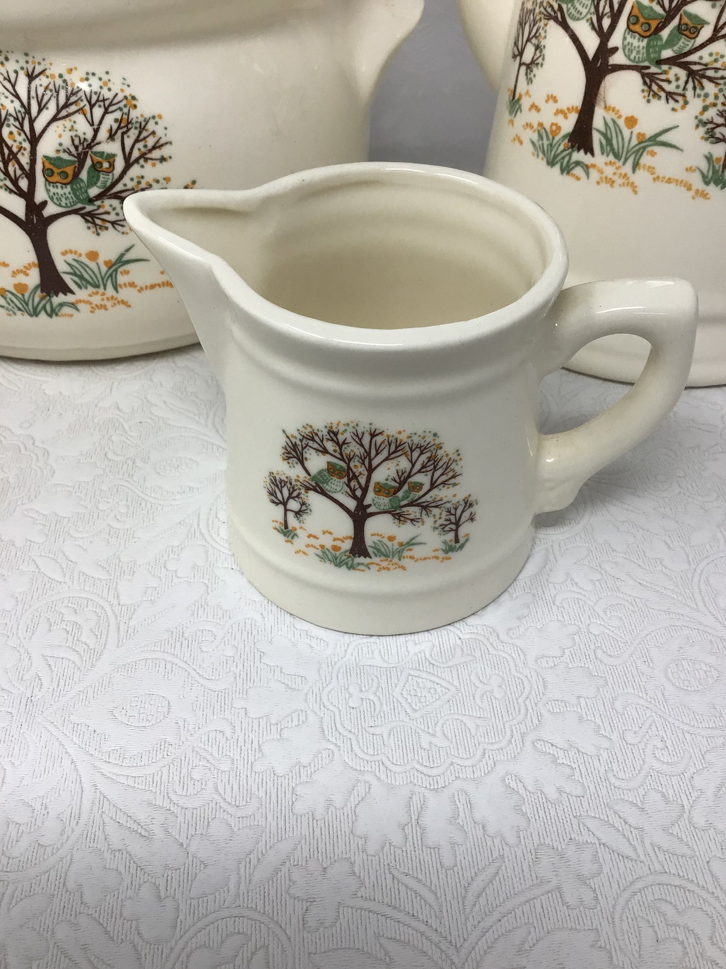 1970s Owl and Tree Tea Set