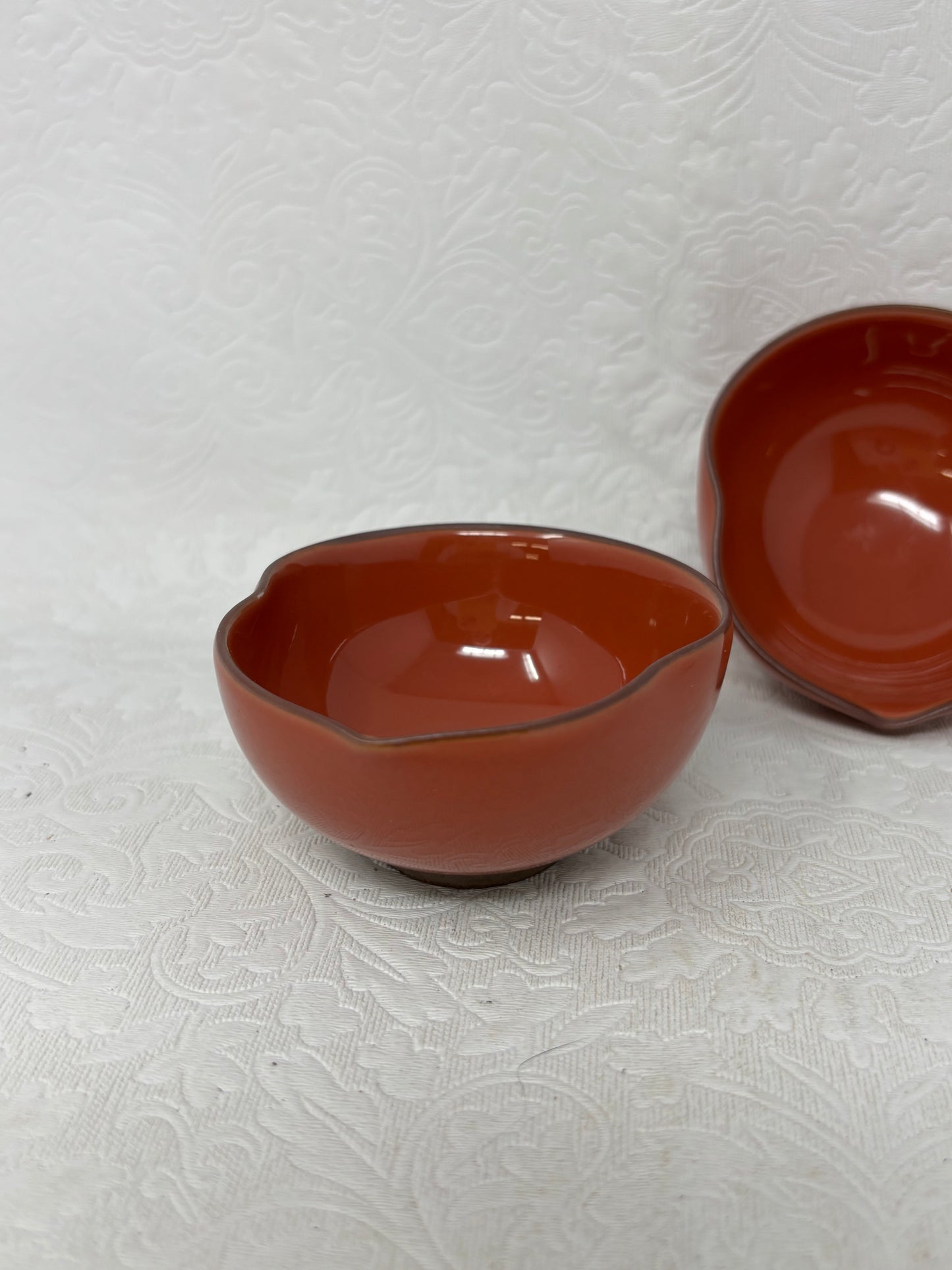 Red Lacquered Katakuchi Mini Japanese Dishes