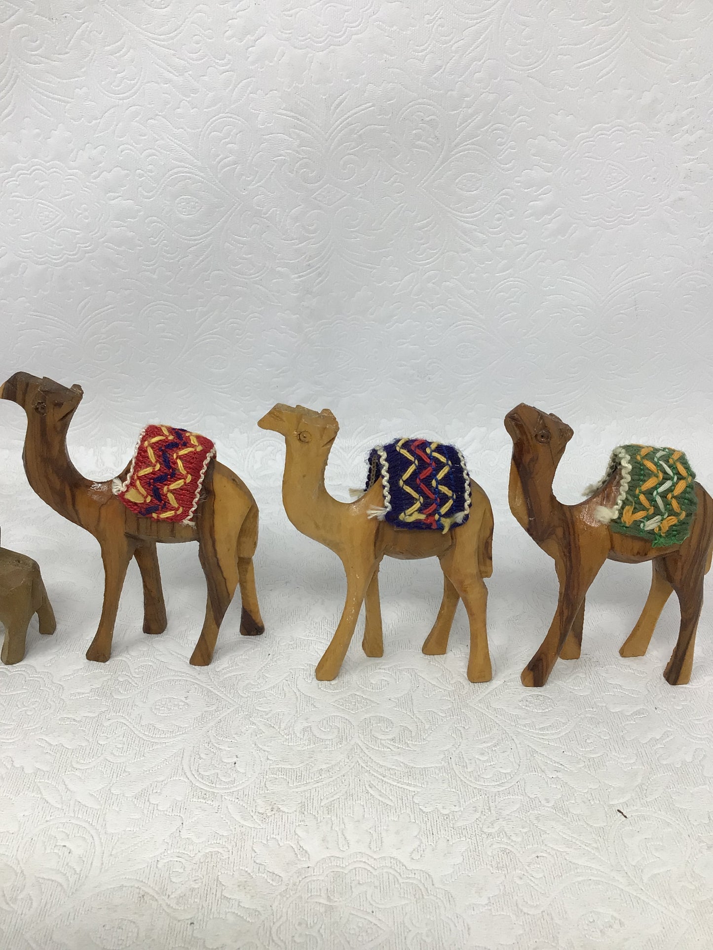 Set of Hand Carved Wooden Animals