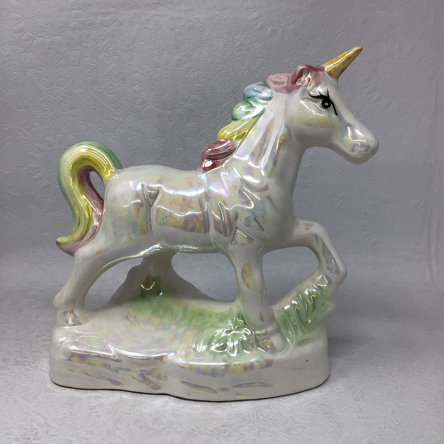 Mythical Unicorn Figurine Rainbow Opalescence Decor