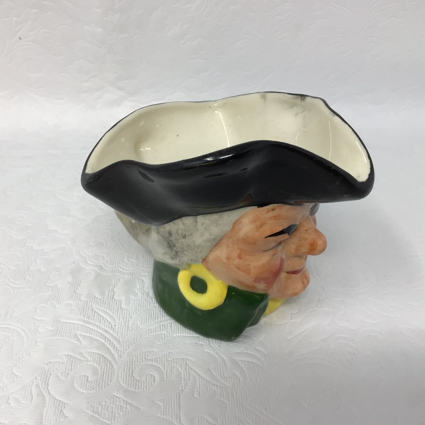 Vintage Artone Pirate Toby Staffordshire Mini Porcelain Creamer Jug