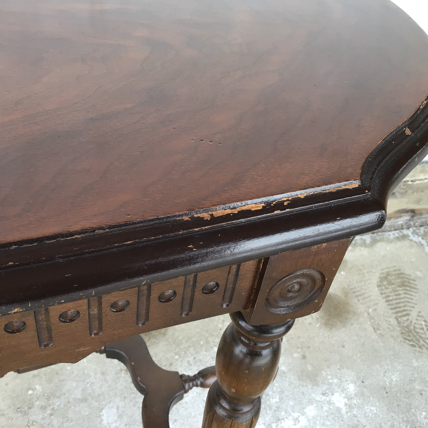 Dark Wood Entry Table