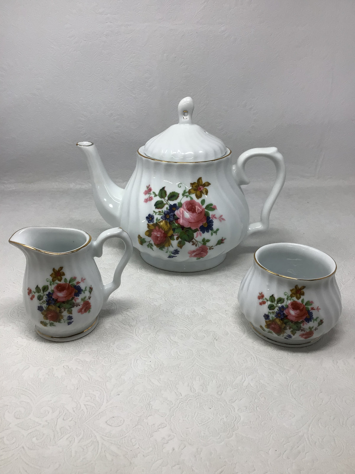 Vintage Royal Oak Ceramic Tea Set
