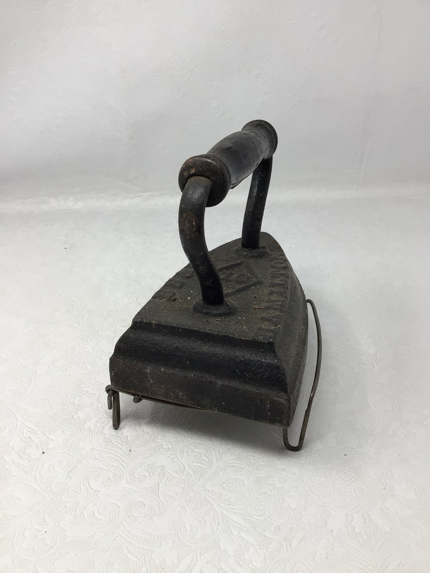 Antique BS & M Hamilton Flat Iron With Stand