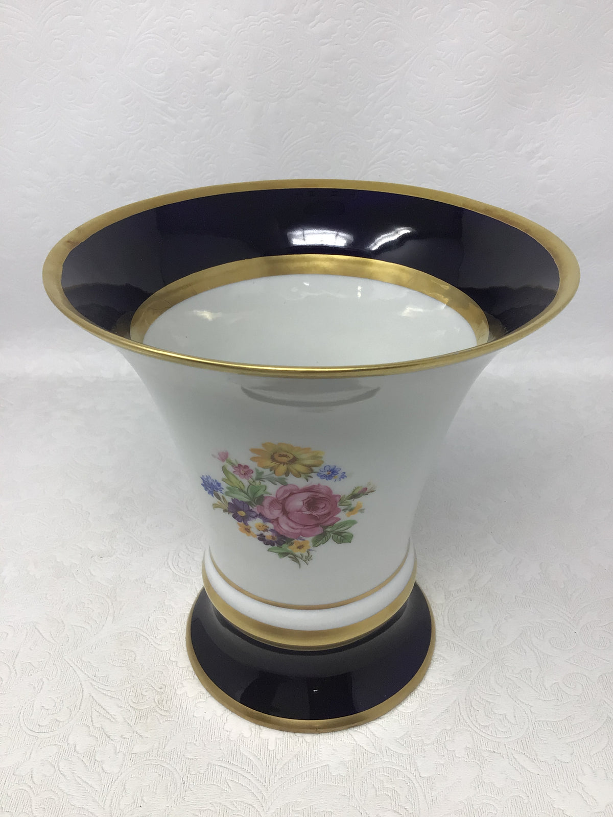 Royal Dux Trumpet Vase