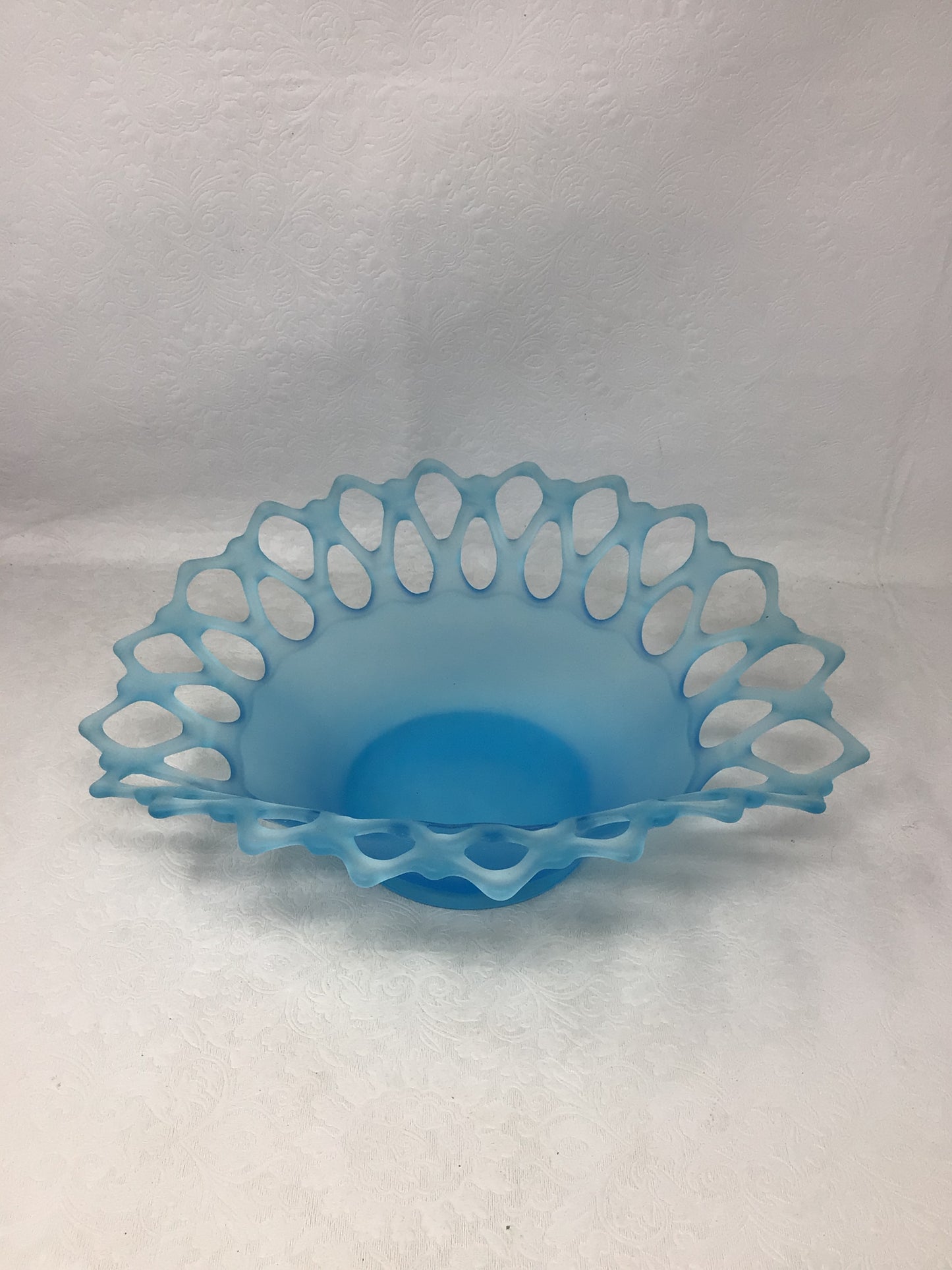 Satin Blue Mist Westmoreland Doric pattern bowl