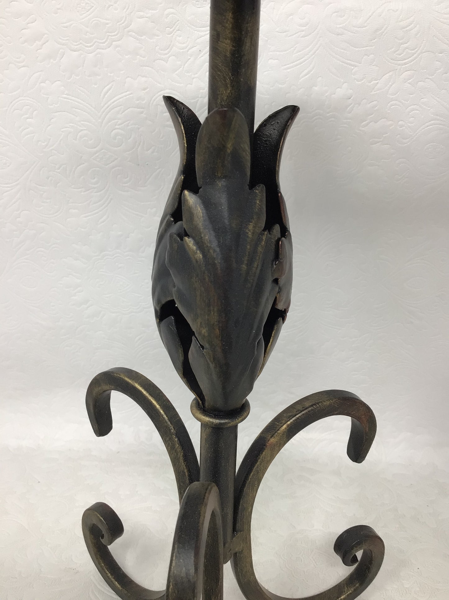 Pair of Wrought Iron Candle Holders