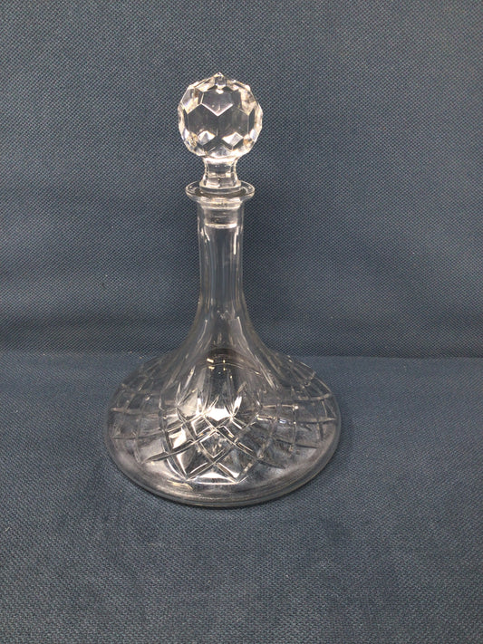 Cut Crystal Ship Decanter