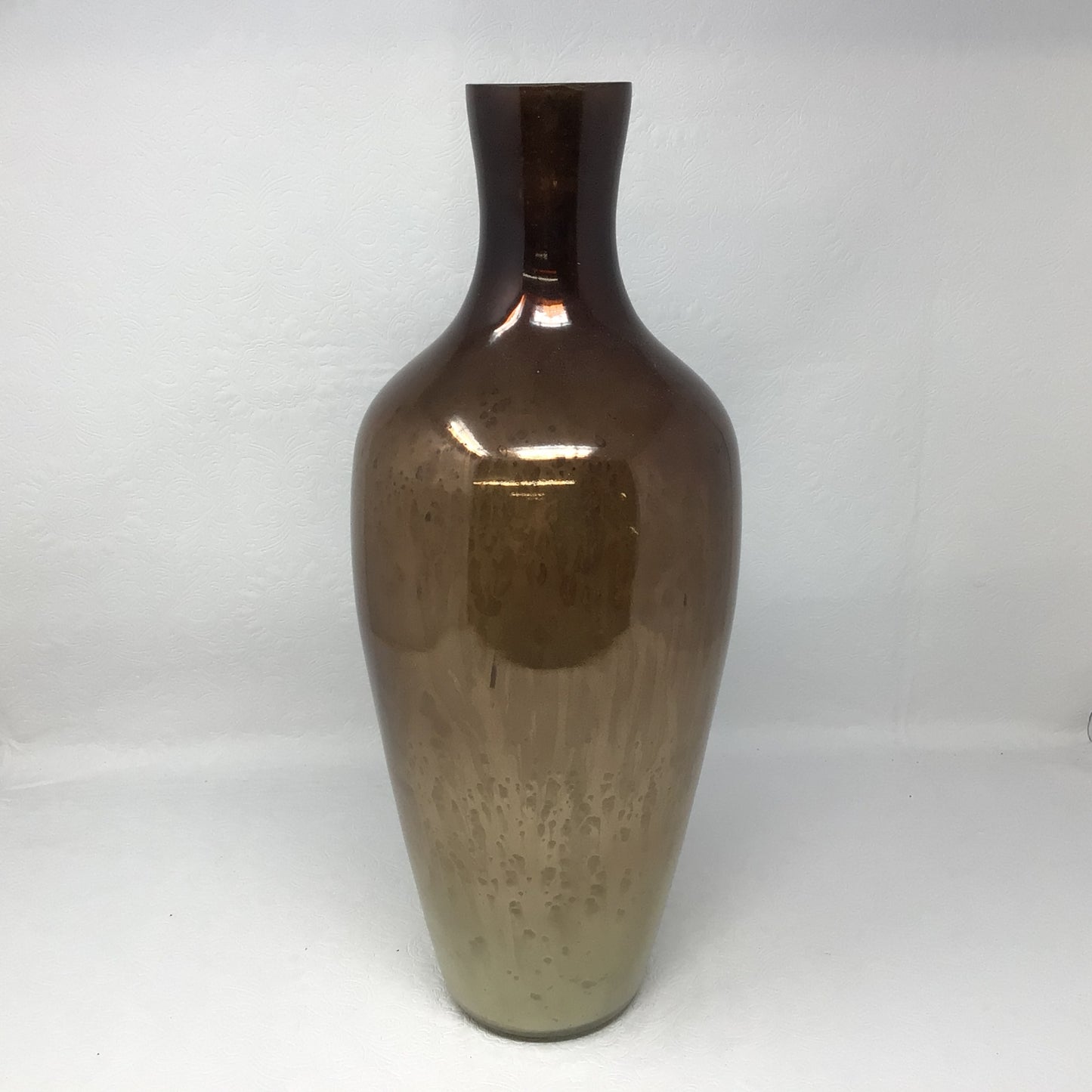 Metallic Ombré Glass Vase