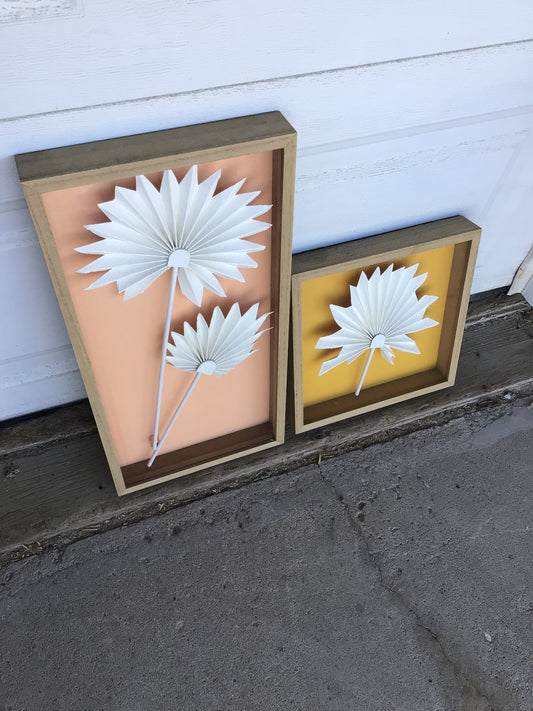 Set of 2 Shadow Box Art Pieces