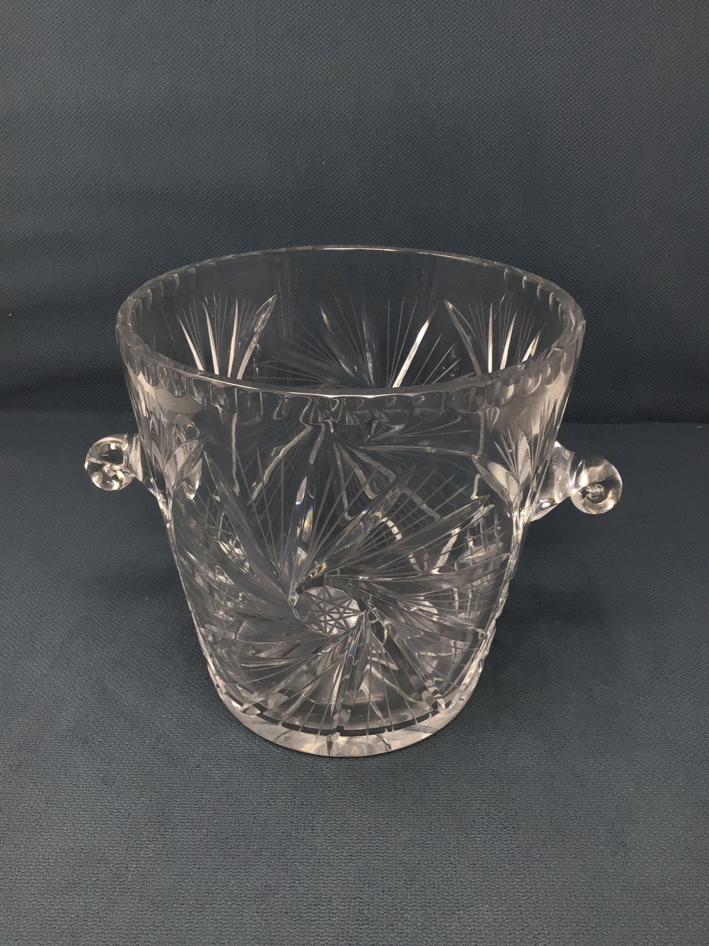 Vintage Cut Crystal Ice Bucket