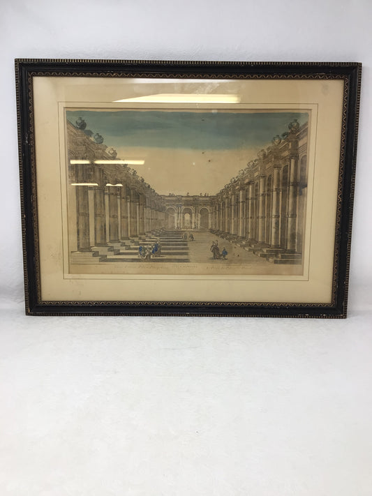 Michel Loyer "Vue d'Optique Representant Le Profil du Palais de Pétersbourg"