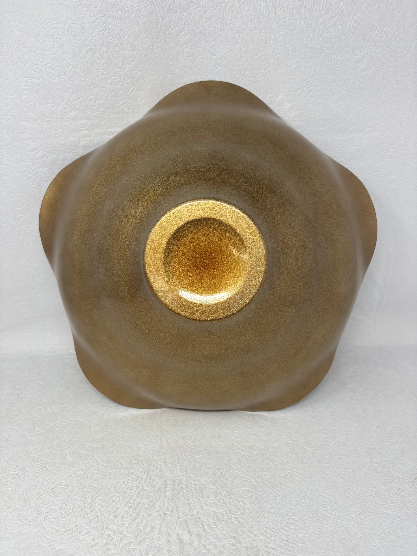Gold Color Full Abstract Decorative Bowl