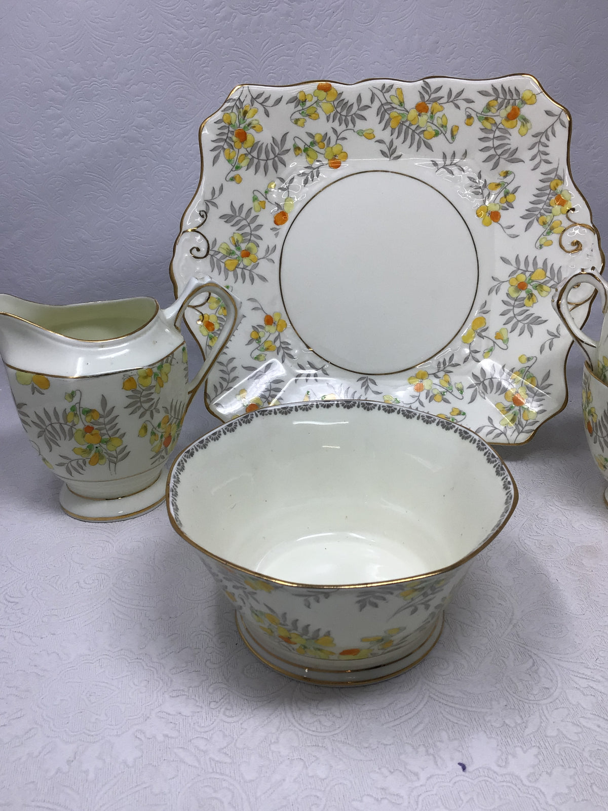 Tuscan China “Plant” High Tea Set