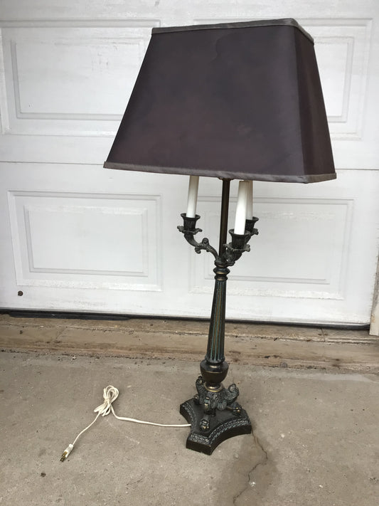 Candelabra Table Lamp with 3 Covers