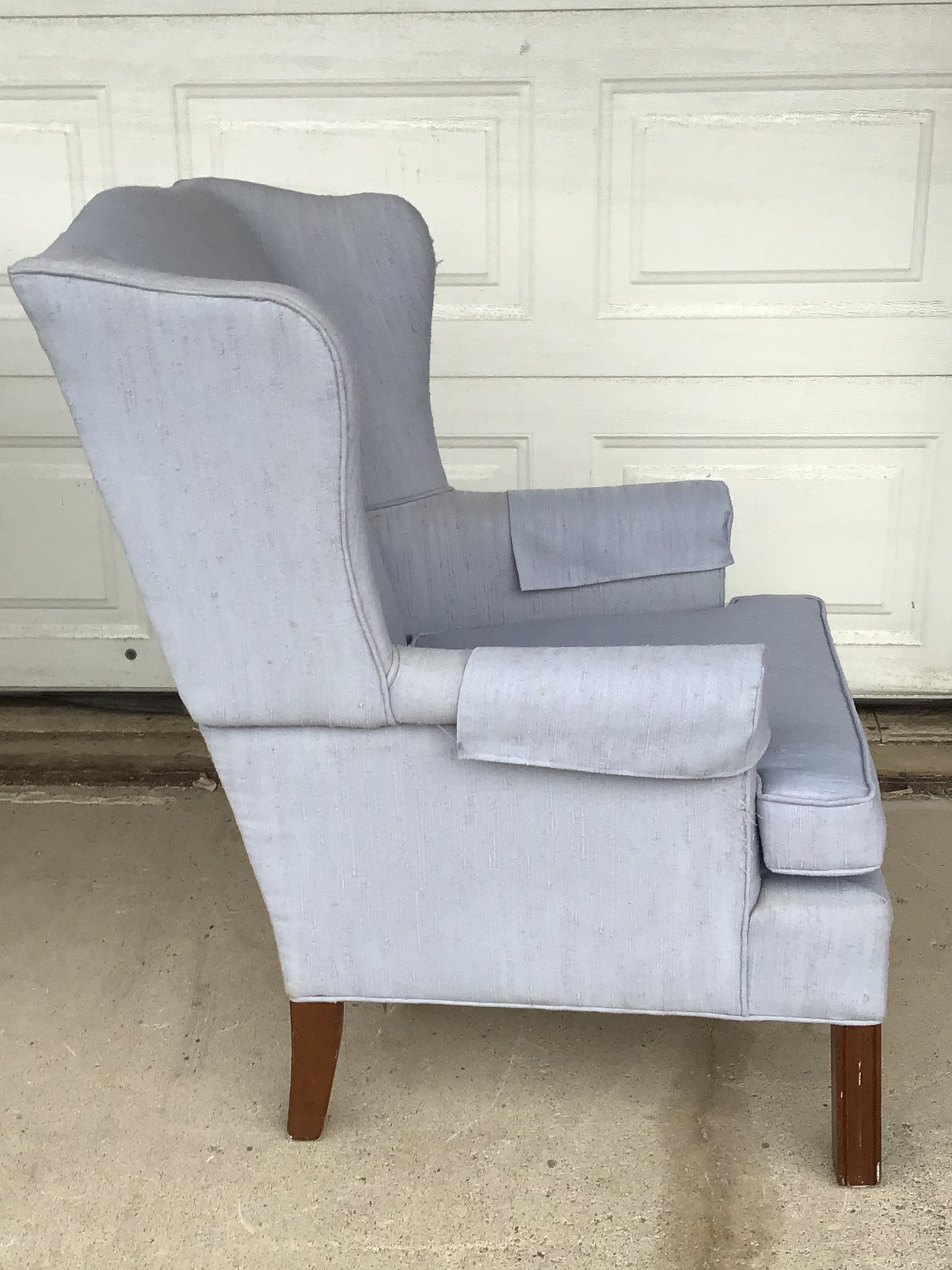 Powder Blue Wingback Chair