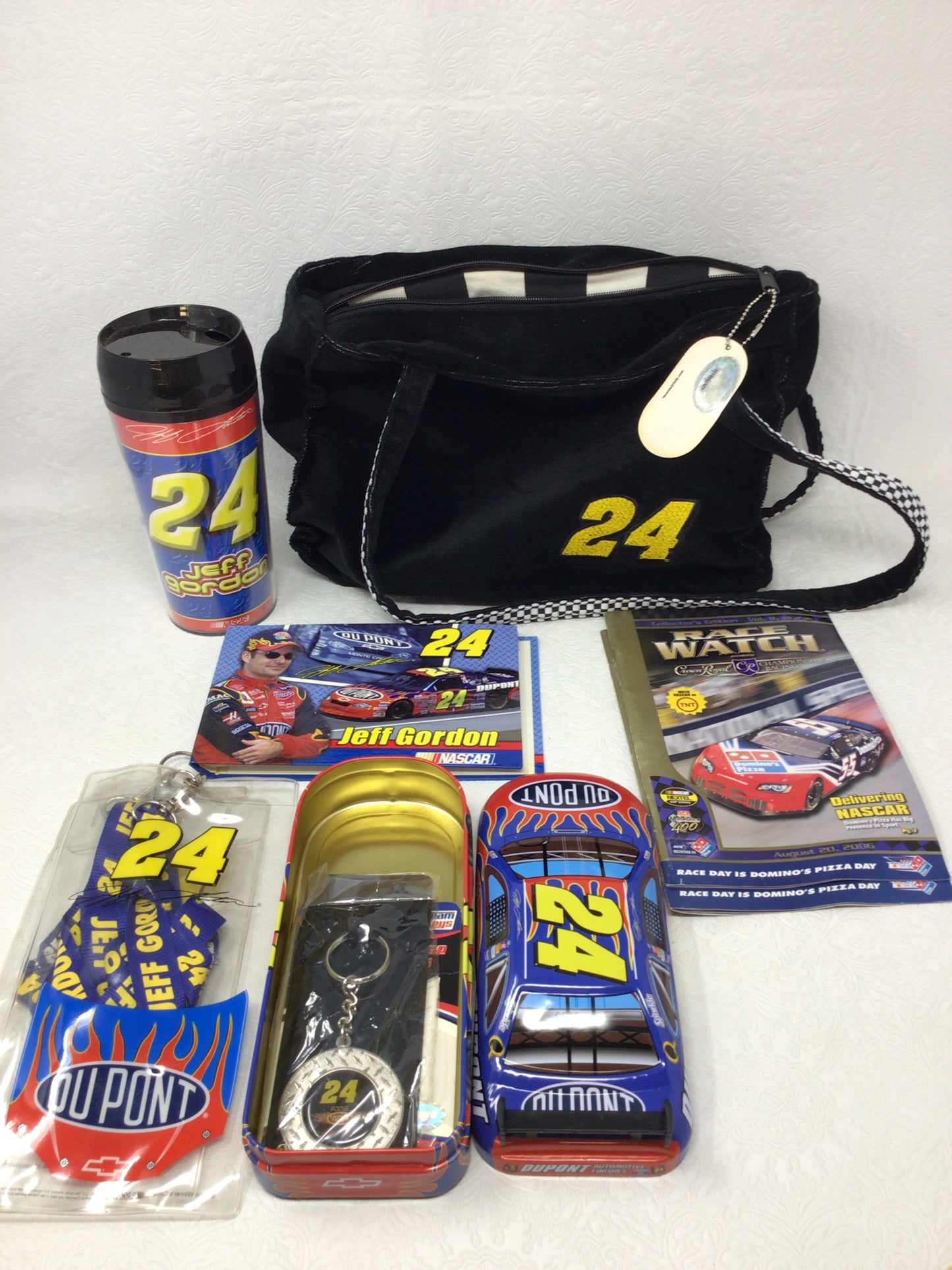 2000 Du Pont Jeff Gordon 24 Nascar Diecast with Additional Merch