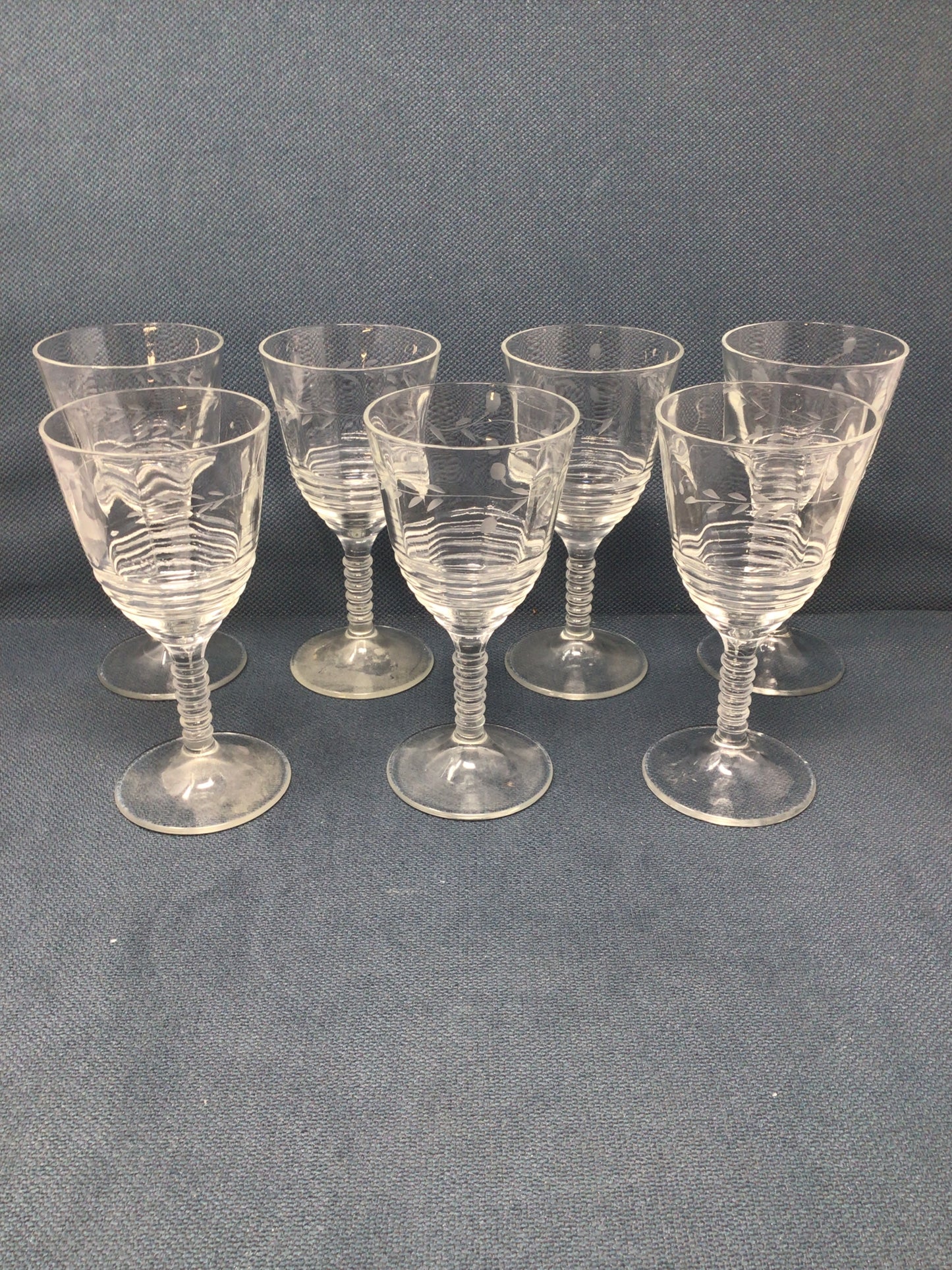 Vintage Rock Sharp crystal stemware