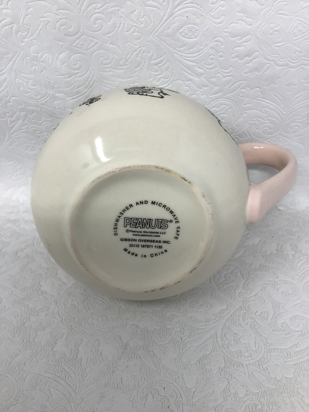 Gibson Snoopy and Woodstock Stoneware Mug