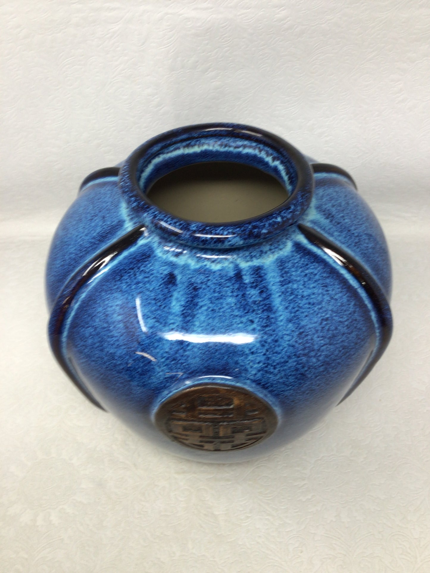 Ceramic Cobalt Glazed Vase