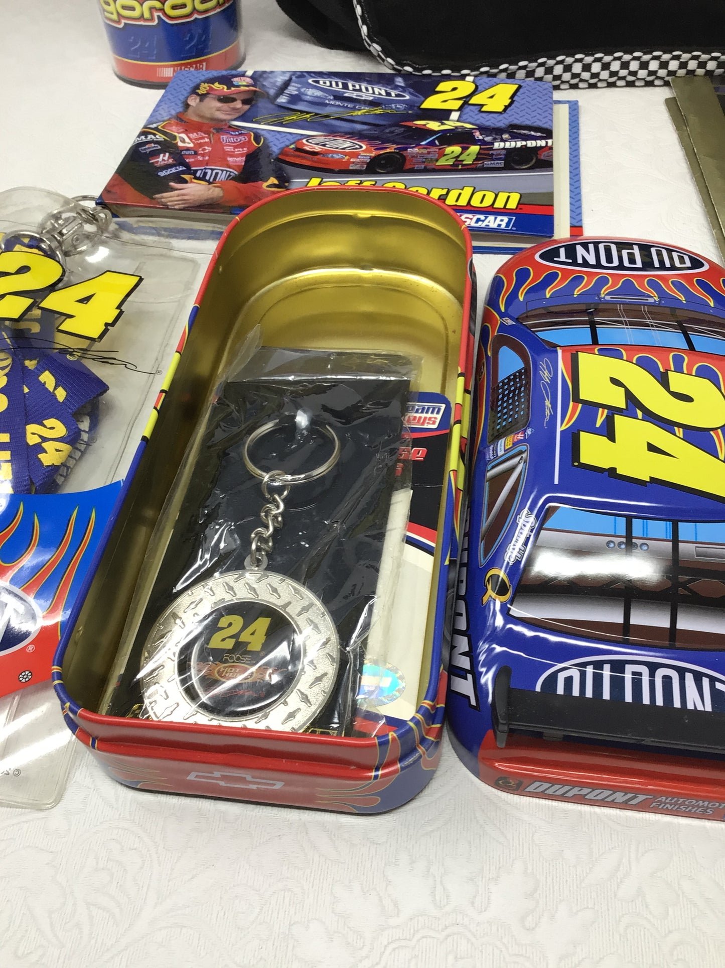 2000 Du Pont Jeff Gordon 24 Nascar Diecast with Additional Merch