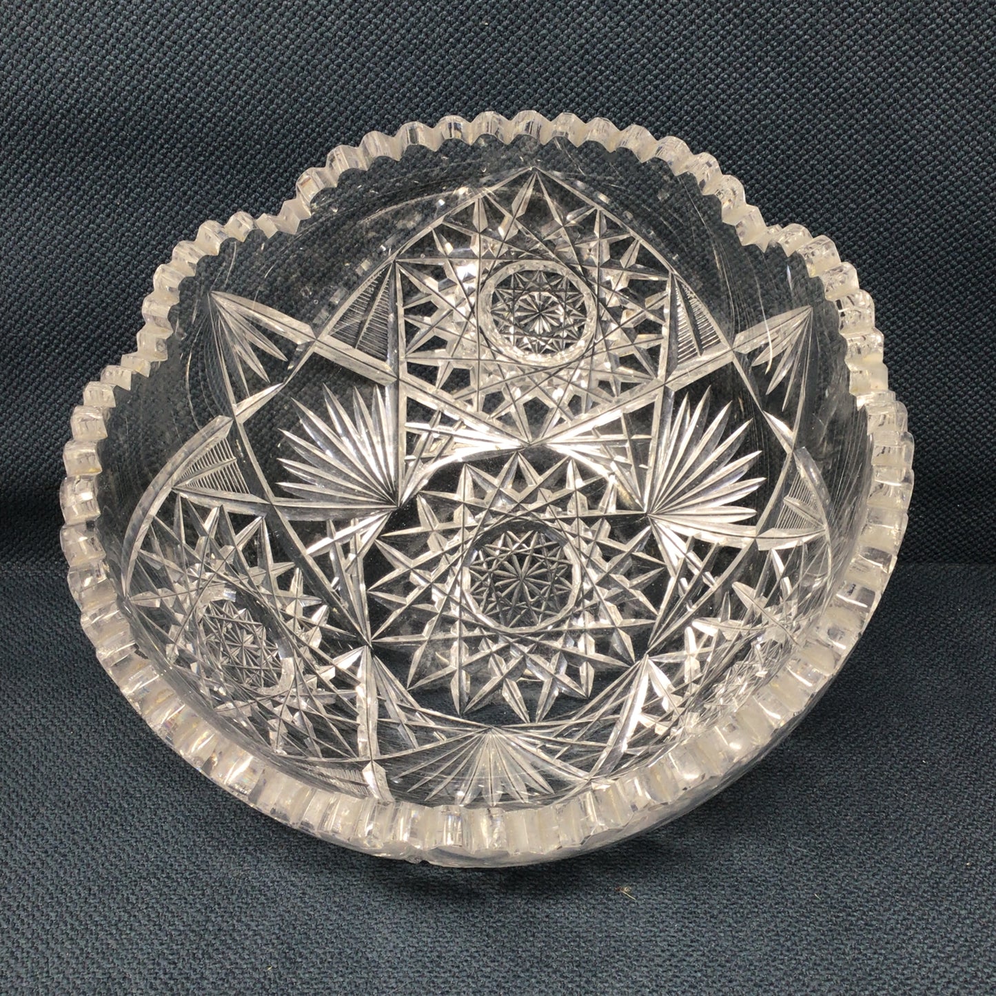Vintage Cut Glass Bowl