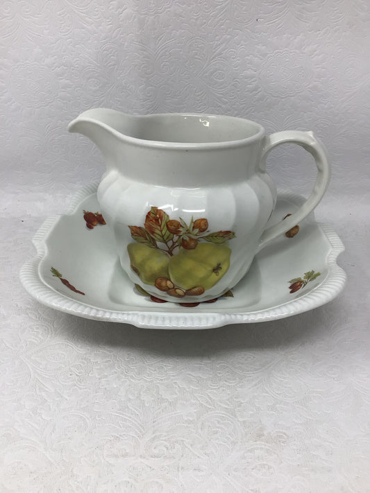 Burleigh Ware Harvest Fruits Pitcher