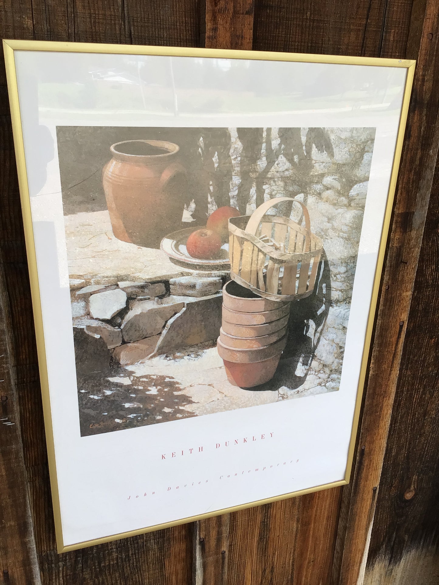 Framed Keith Dunkley Still Life Print