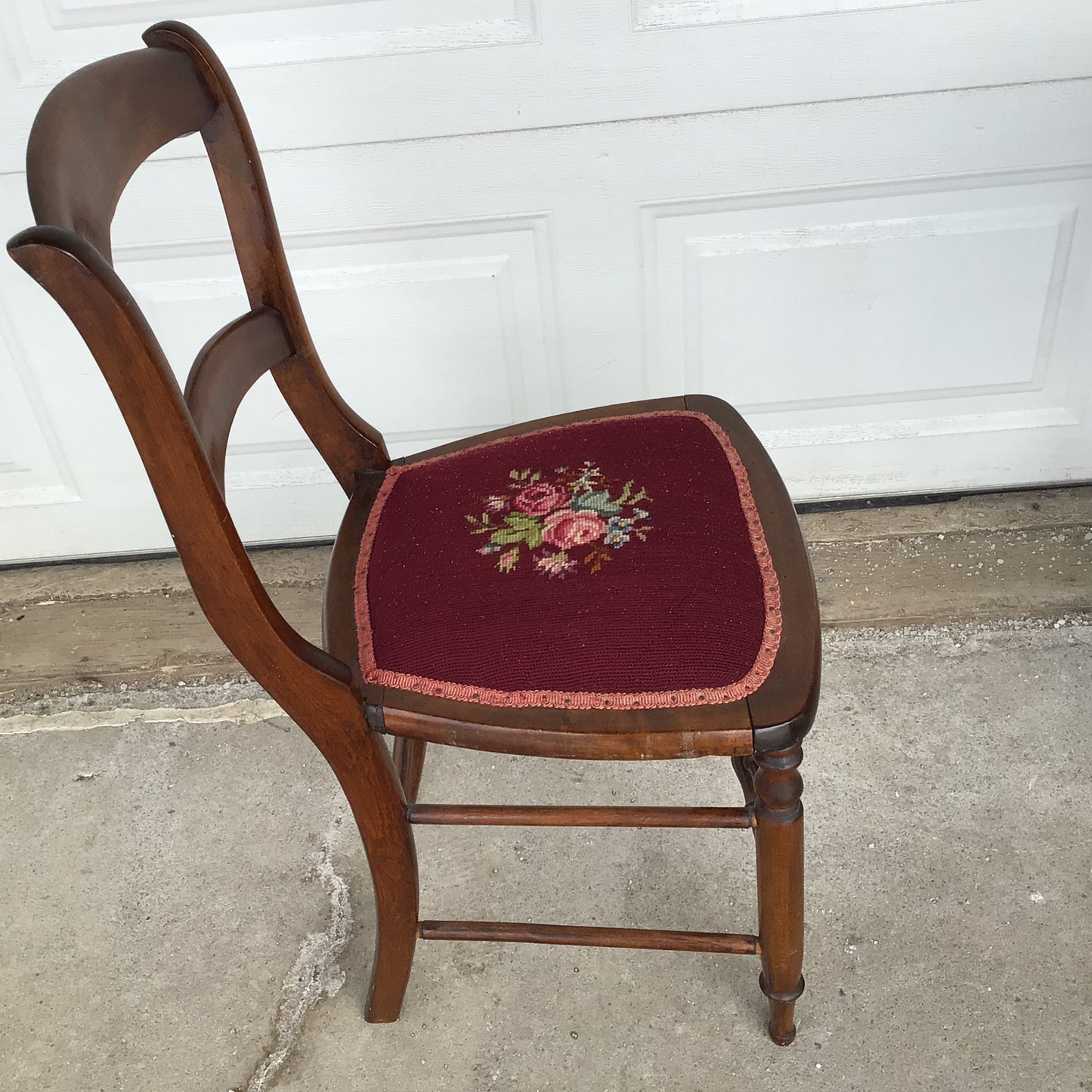 Vintage Embroidered Chair