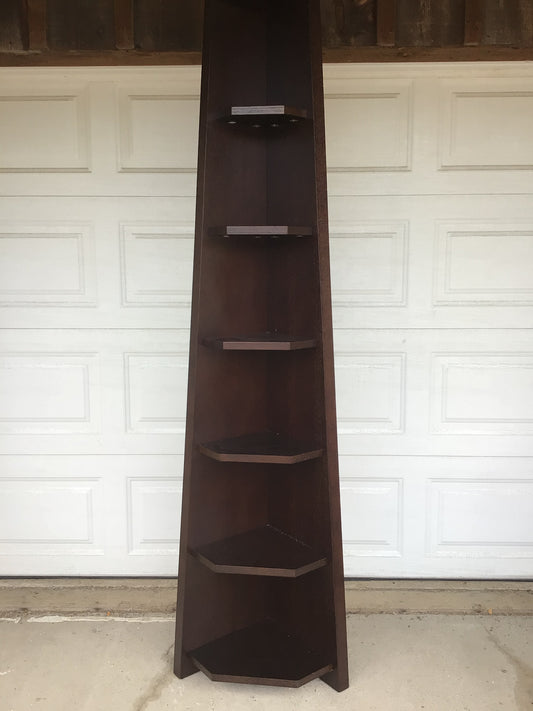 Tall Corner Bookshelf