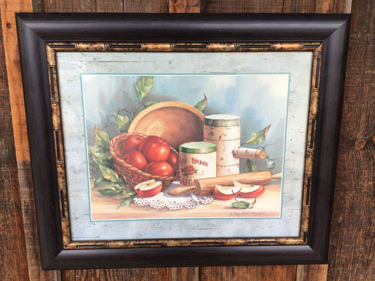 “Creating An Apple Pie” - Framed Art Piece