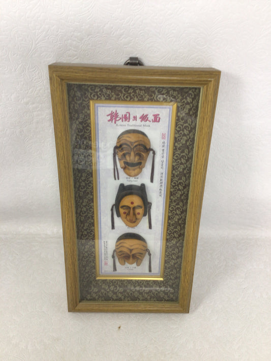 3D Wall-Hanging Set of Korean Traditional Hahoe Masks