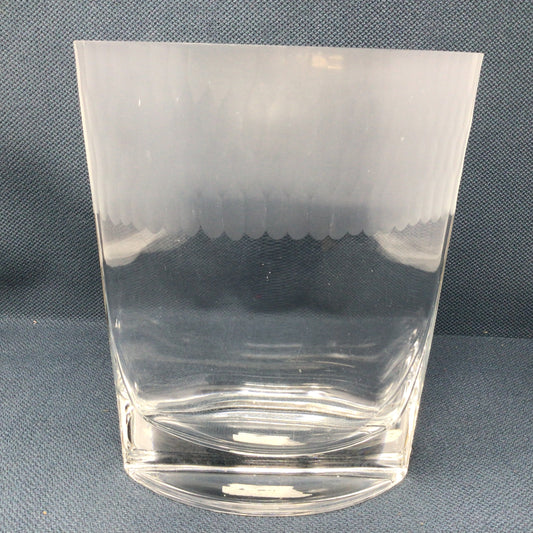 Frosted Top Glass Vase