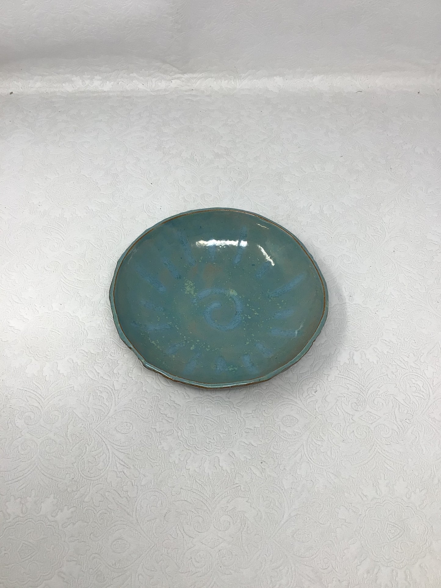 Handmade Swirl Pottery Bowl