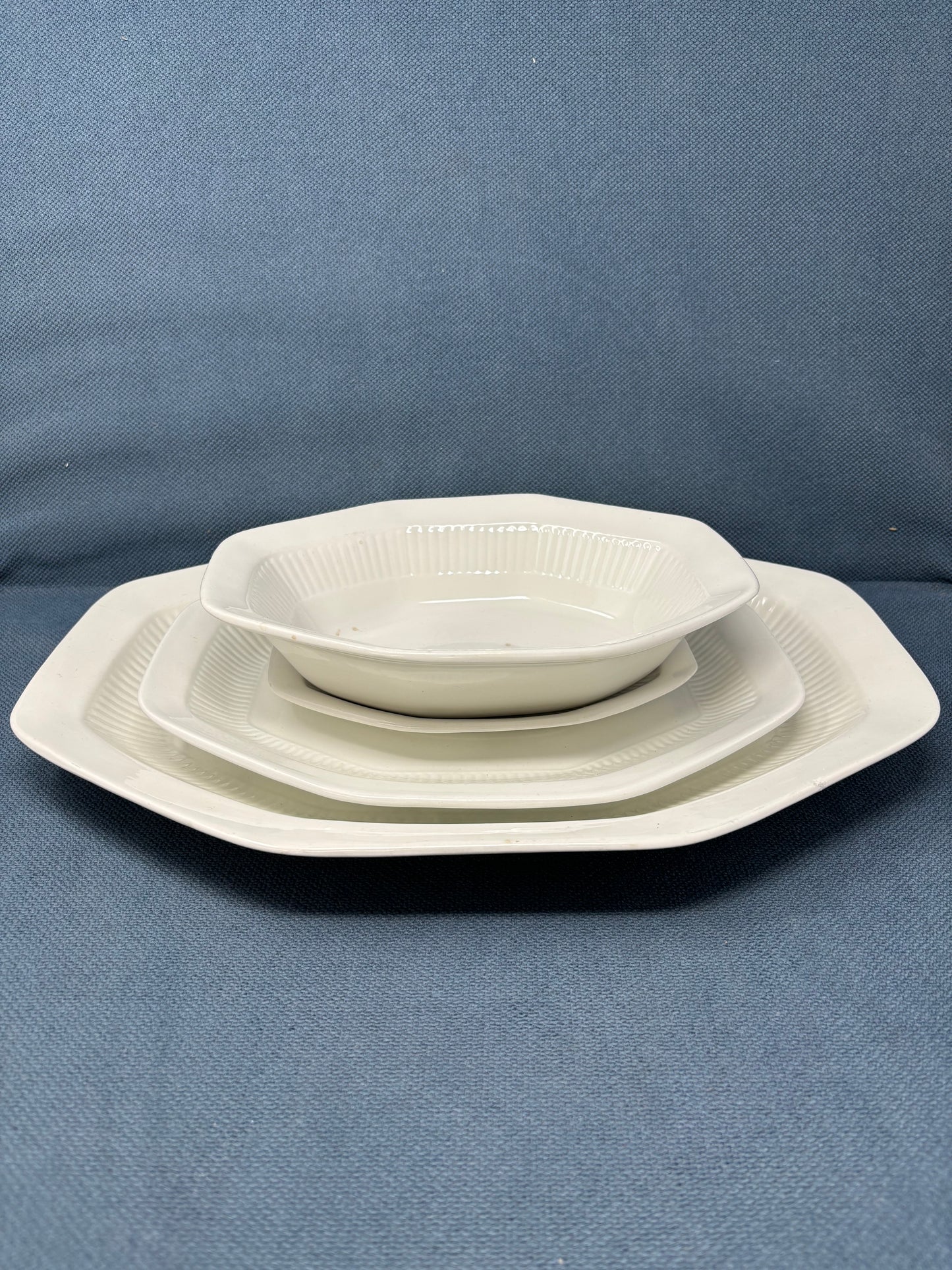 Octagonal Set of 4 English Ironstone Tableware