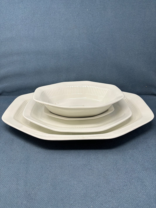 Octagonal Set of 4 English Ironstone Tableware