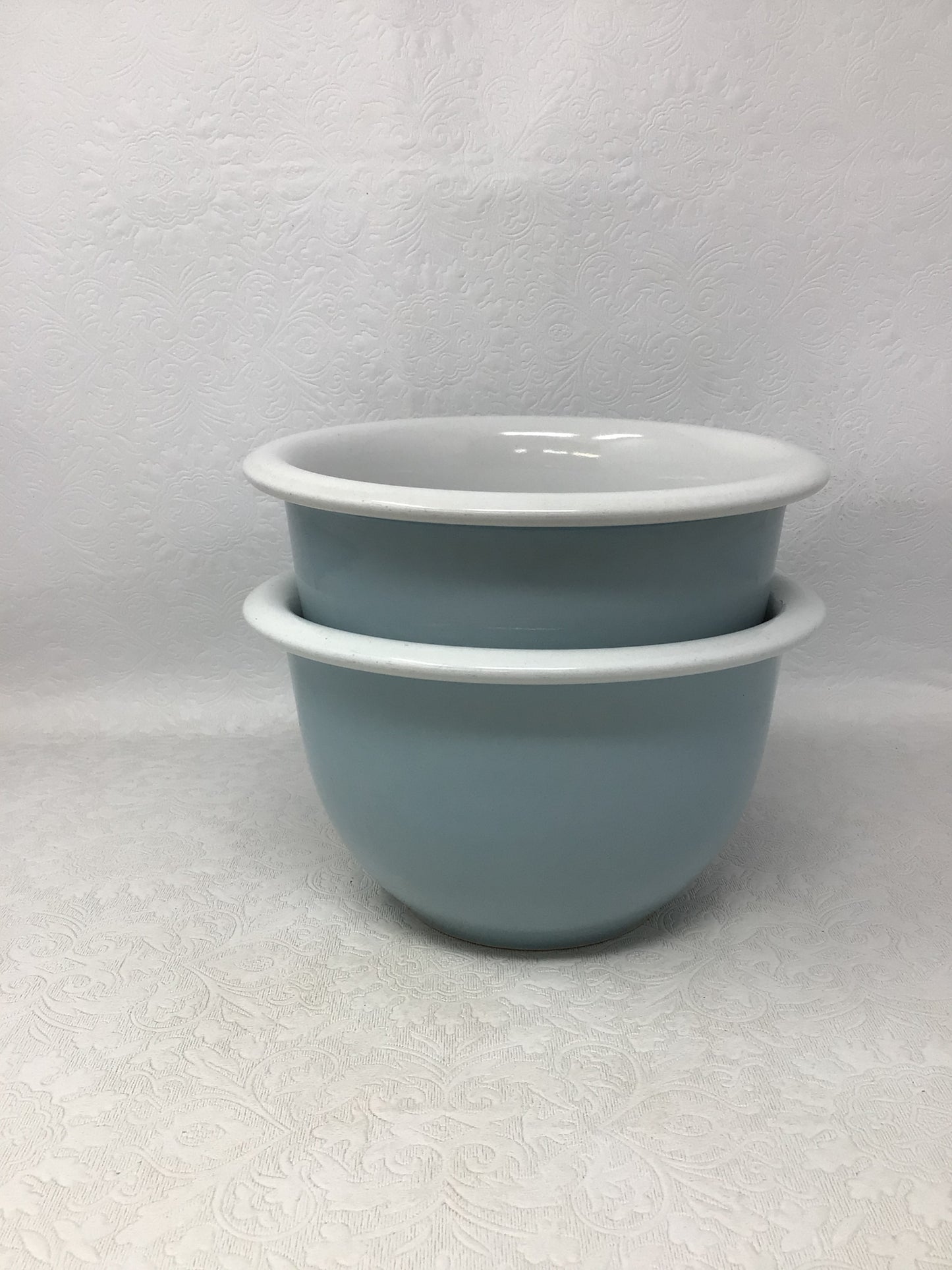 Set of 2 Light Blue Corning Ware Bowls